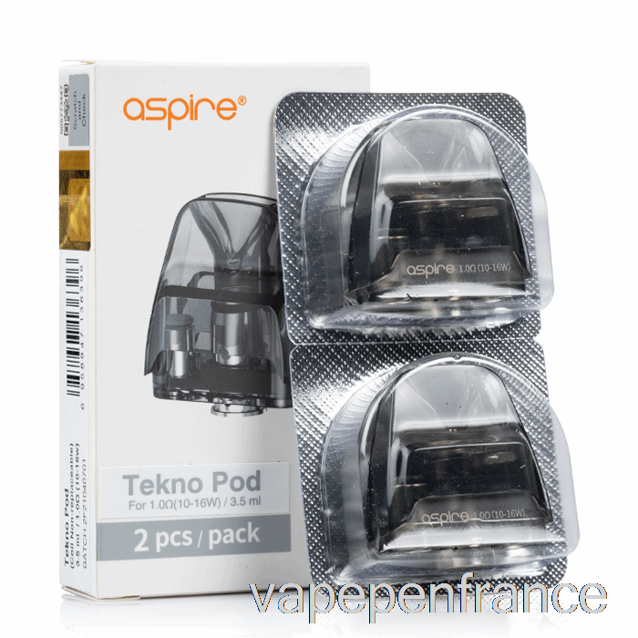 Dosettes De Remplacement Aspire Tekno [bobine Non Remplaçable] Pod Tekno De 3,5 Ml - Stylo Vape 1,0 Ohm